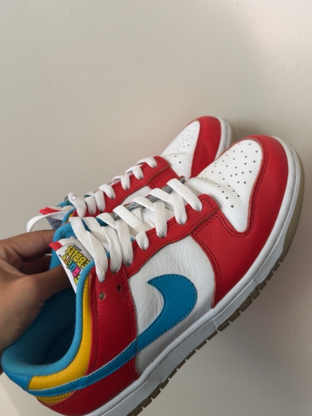 Nike Red White Blue Low-Top Athletic Shoes